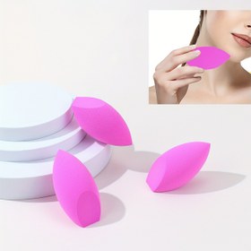 Resim Islak Ve Kuru Makyaj Süngeri, Günlük Makyaj Için 3 Adet Yumuşak Güzellik Blender Süngeri, Tüm Cilt Tipleri Için Uygun 