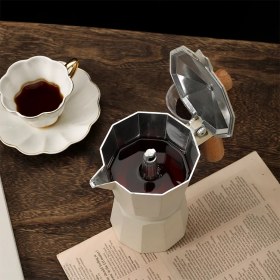 Resim Taşev Moka Pot 6 Fincan Bej 