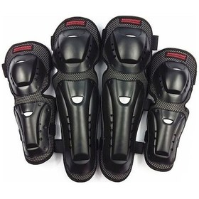 Resim Jokmae Motosiklet Sürüş Koruma Seti - Diz Ve Dirsek Pedleri 4 Parça Siyah Diğer 