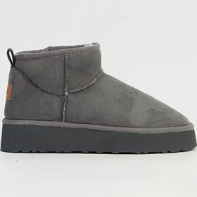 Resim Pierre Cardin Kadın Kısa İçi Peluş Süet Füme Yüksek Taban Günlük Bot 52709 Füme 
