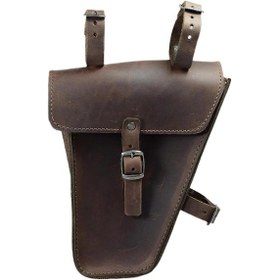 Resim Suntek Bisiklet Üçgen Çanta Ekipman Çerçevesi Kahverengi 