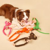Resim 1 Adet Uzun Kol Karikatür Maymun Tasarımı Pet Diş Taşıma Peluş Oyuncak, Köpekler Için Çiğneme Oyuncakları Etkileşimli Malzeme 