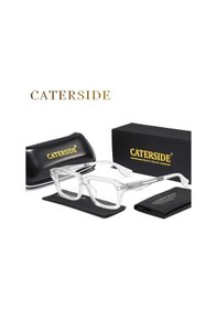 Resim Willowhaven Tc15 Transparent Kare Çerçeve Metal Gözlük Moda Aksesuarı Hediyelik 12+ 