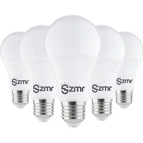 Resim Zmr 105/b.65 5'li Paket Led Ampul 15w 6500k Beyaz Işık E27 Duylu Enerji Tasarruflu Uzun Ömürlü 