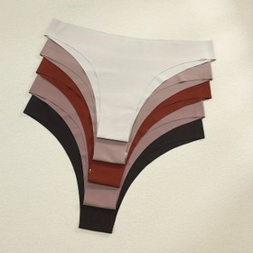 Resim 5'li Paket - Sonbahar ve kış için kadınlar üçgen külot, derin ve hafif karışık ve eşleştirme, düz bel ve düşük bel seksi kadınlar külot, nefes alabilen kadınlar külot 