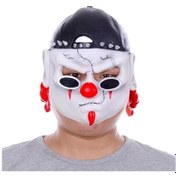 Resim Lateks Şapkalı Gözlüklü Beyaz Maske 