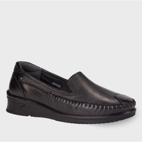 Resim Forelli 48002-g Amelıa Siyah Kadın Hakiki Deri Ayakkabı 