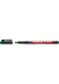 Resim 6'lı Yeşil Edding 143b Asetat Kalemi 1-3 MM Yeşil 