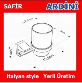 Resim Safir Diş Fırçalık Krom Çok Renkli 