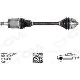 Resim Komple Aks Ön Sol Bmw X3 F25 X4 F26 590mm 31607619657-31608675013 