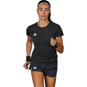 Resim Adi̇das Adizero E Kadın Siyah Koşu Tişört 