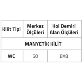 Resim Yıldızan TTKTEKNOLOJİ Sürme Kapı Kilidi Entegre Çekme Saplı Tek Ebat Lc200Lt03 Abm KRK 395519 