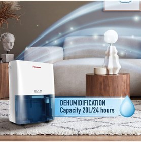 Resim INVENTOR WiFi Bağlantılı Nem Alma Cihazı-3 Mod, Dijital Ekran, Sürekli Drenaj, Akıllı Nem Kontrolü 