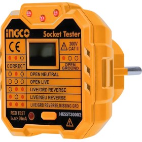 Resim Özgürce Priz ve Soket Test Cihazı, 300V, Cat Iı, Güvenli ve Doğru Ölçüm Sağlar 