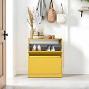 Resim Adore Flat Duo 2 Katlı Geniş Ayakkabılık Dolabı - Sarı 