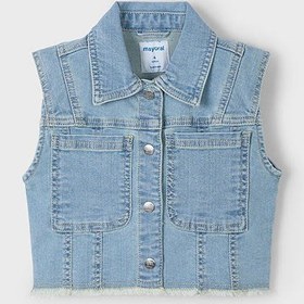 Resim Mayoral Yazlık Kız Denim Yelek Mavi - Mavi / 3 Yaş 