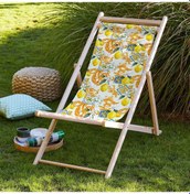 Resim Bluehomeconcept Adawall Limonlu Katlanabilir Şezlong 