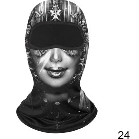 Resim Chaoduo Shop No.24 Tarzı Moda Nefes Yüz Maskesi Erkekler Kadınlar Için Bandana Eşarp Motosiklet Tam Yüz Maskesi Bisiklet Kayak Maskesi Hood Körüğü Boyun (Yurt Dışından) 