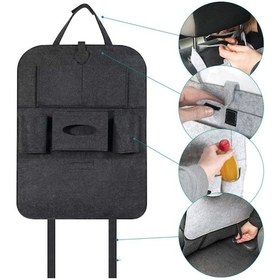 Resim Araba Koltuk Arkası Eşya Düzenleyici Keçe Organizer Araç içi Aksesuar Koruyucu Otomobil Aksesuarları 