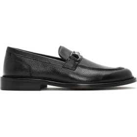 Resim Derimod Erkek Siyah Tokalı Deri Klasik Loafer 26SFD6009FT 
