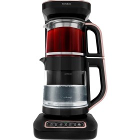 Resim Karaca Robotea Pro Connect 4 in 1 Konuşan Cam Çay Makinesi Rosegold 