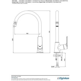 Resim Eca Lia Mafsallı Eviye Mutfak Bataryası Krom - 102118887 