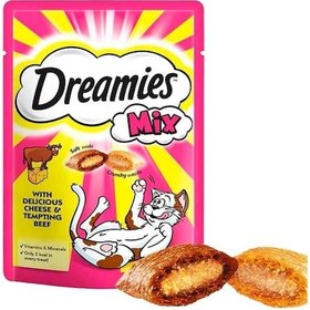 Resim Dreamies Peynirli Ve Sığırlı Kedi Ödülü 2 x 60 G 