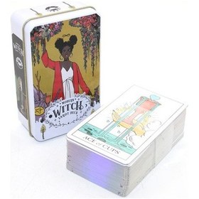 Resim Metal Kutulu Tarot Kartı Modern Witch 