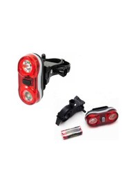 Resim Rectus Bisiklet Arka Stop Far Işık Pil Dahil 2 Led 4 Fonksiyon Kırmızı - Beyaz 
