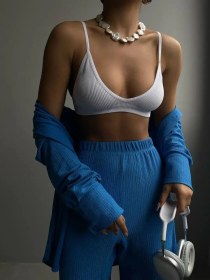 Resim Blackfashion Spor Top Yazlık Krop Sütyen 165813009 Beyaz 