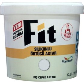 Resim Marshall Fit Silikonlu Örtücü Dış Cephe Astarı 12.5Lt=20Kg-Boya S 