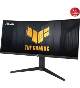 Resim Asus TUF GAMING VG34VQL3A 34 HDR VA KAVISLI FREESYNC 3440x1440 1MS 180HZ DP HDMI USB MM VESA 3YIL EYECARE YUKSEKLIK AYARI %125 Srgb Monitör 