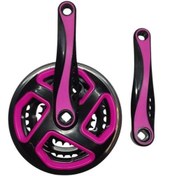 Resim Bisiklet Aynakol Sağ Sol Takım 3 Lü Dişli- 24/34/42T x 170mm Siyah Pembe Renk 