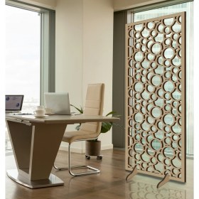 Resim Liar Ahşap Seperatör (Paravan) - KSP-36 - (10 mm) - (69 cm x 139 cm) - (Ham) 