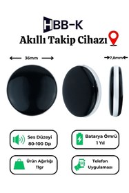 Resim HBB-K Hbb-k Ios & Android Uyumlu Airtag Akıllı Gps Takip Cihazı 