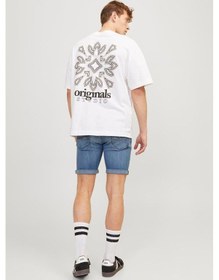 Resim Jack & Jones Erkek Regular Fit Rick Fox 037 Denim Kot Şort - 12250488 001 