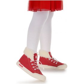Resim Kiko Kids Tigge Günlük Lastikli Kız Bebek Bot Ayakkabı Kırmızı Kırmızı 