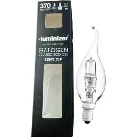 Resim 28W E14 Eco Classic Ampul Şeffaf Kıvrık 2700K Luminizer 