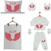 Resim Pia Baby Gl 2205 Isme Özel Yastık Battaniye Zıbın Set 