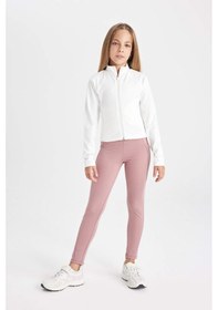 Resim Defacto Kız Çocuk Basic Düz Standart Boy Cepli Tayt C9638A824AUPN429 Pembe 