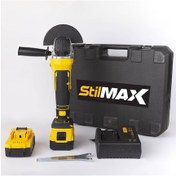 Resim Stilmax STM1058 Profesyonel 125 MM Çift Akülü Şarjlı Taşlama Makinesi + Kesme Taşı 2'li 
