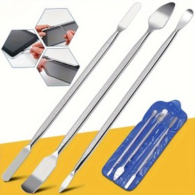 Resim 3 adet/takım Mobil Telefon Tablet Metal Çıkarma Çubuğu Seti Çıkarma Aracı Metal Çıkarma Çubuğu Kabuk Açma Aracı Onarım Temel 