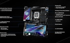 Resim ASRock Z890 NOVA RGB ATX Anakart, Intel Socket LGA1851, DDR5, 5x M.2 SSD, 4K HDMI, RGB WiFi 7 