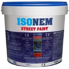 Resim İsonem Street Paint Asfalt Ve Beton Zemin Boyası 10 Kg Beyaz 