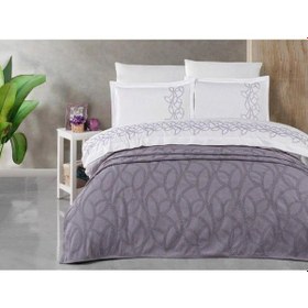 Resim Ecosse Livello Yatak Örtüsü Seti Bella Lavender Lila 