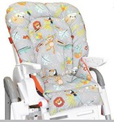 Resim Holmer Leke Tutmaz Organik Max-T Koyu Gri Mama Sandalyesi Minderi 