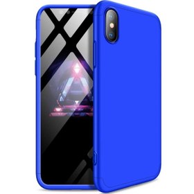 Resim Apple Iphone X \u002F XS GKK Kılıf 360 Derece Tam Koruma 