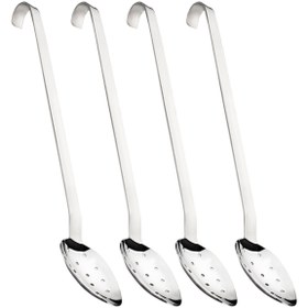 Resim Servis Kepçesi - Ø70mm - Delikli - Paslanmaz Çelik - (4 Adet) 
