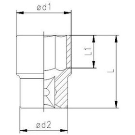Resim Elta 1115 1/2'' Lokma Anahtar 24 Mm 