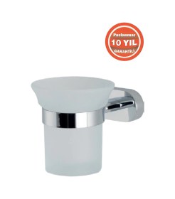 Resim Çelik Banyo Paslanmaz Pirinç Zirve Montajlı Diş Fırçalık Krom 